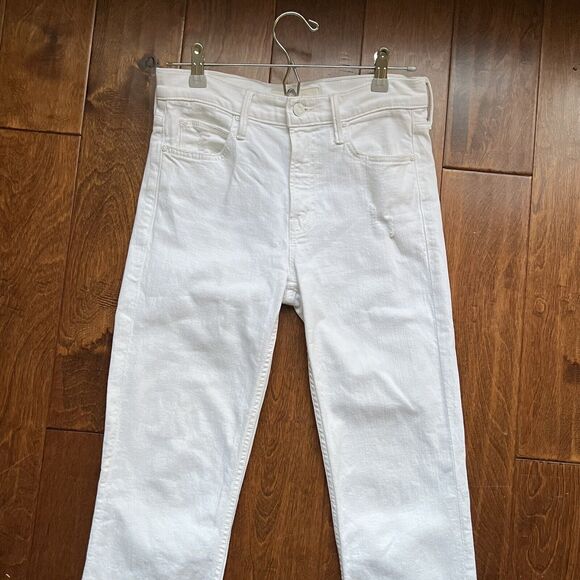 Mother Superior Size 26 White Distressed The Dutchie Ankle Jaws EUC - Picture 10 of 16